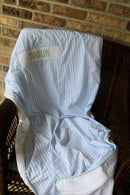 Boys Smocked “SEASIDE” Striped Terry Towel