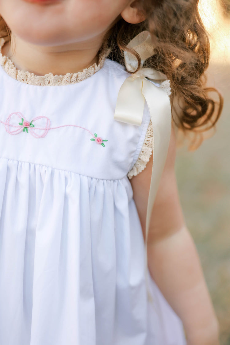 Girls White Heirloom Dress