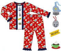 PRE ORDER Girls French Knot North Pole Express Knit 2-Piece Lounge Set | ETA to LBS: OCTOBER