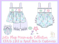 PRE ORDER Girls Let’s Play Mermaids Bubble Shorts Set ETA: APRIL