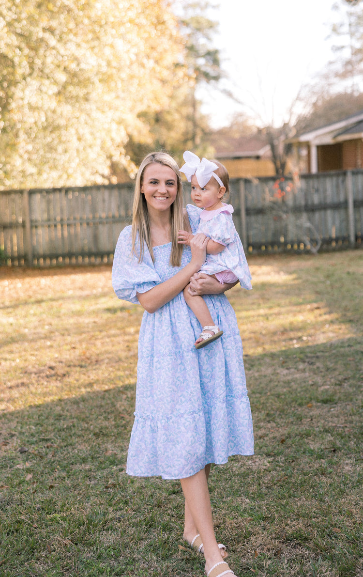 Mom Match Pastel Floral Dress