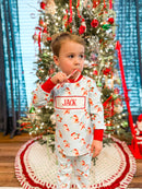 Boys Watercolor Santa Knit Lounge set