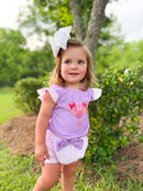 Girls French Knot Mouse Balloons Ruffle Bloomer Set
