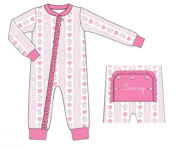 PRE ORDER Girls Love in Bloom Knit Lounge Zippy | ETA to LBS: DECEMBER
