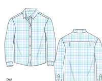 PRE ORDER Boys & Men’s Mint and Blue Plaid Button Down Polo | ETA to LBS: FEBRUARY
