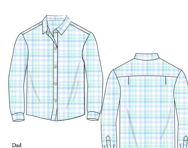 PRE ORDER Boys & Men’s Mint and Blue Plaid Button Down Polo | ETA to LBS: FEBRUARY