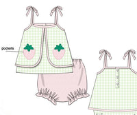 PRE ORDER Girls Berry Sweet Bloomer Set | ETA to LBS: APRIL