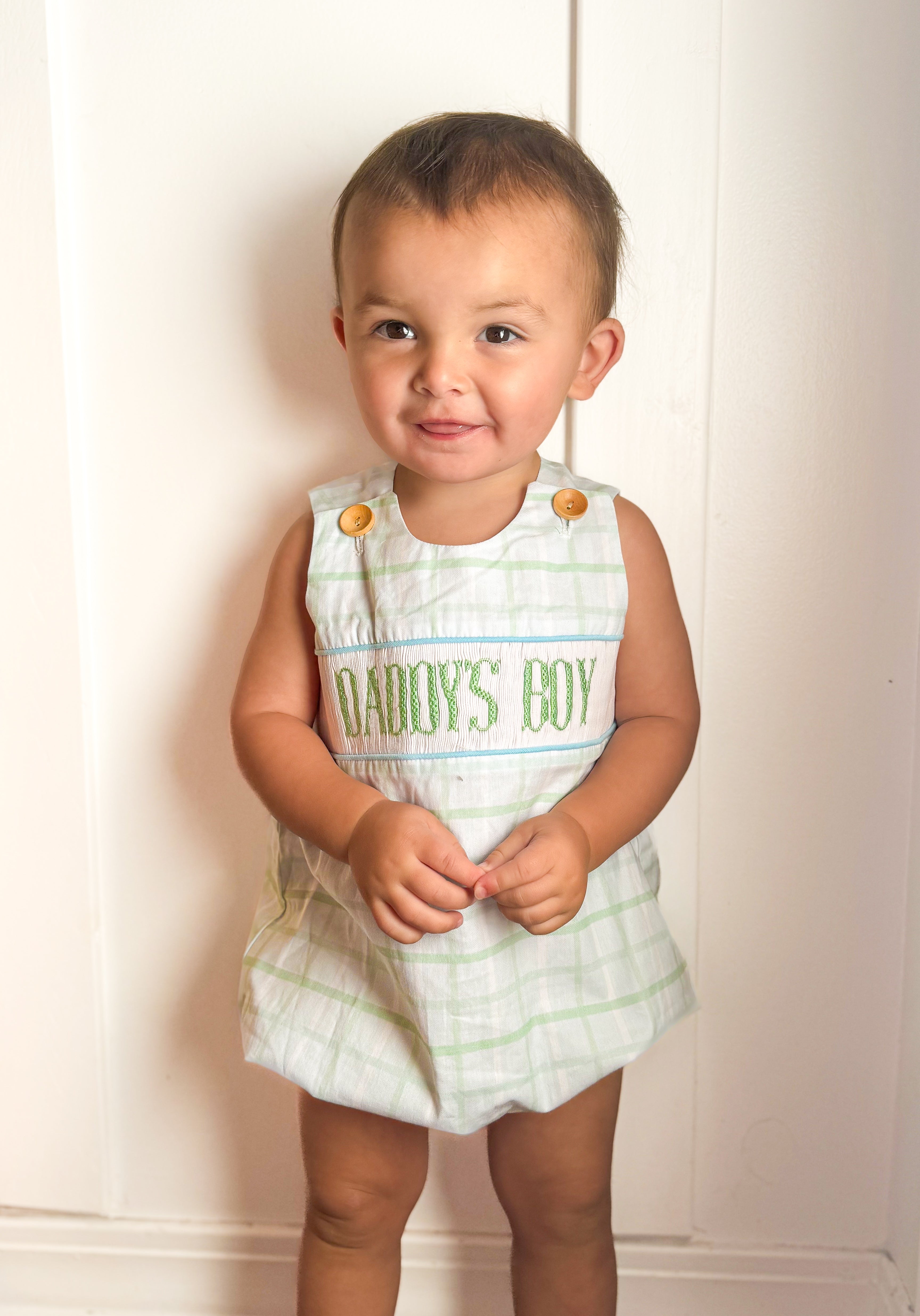 Boys Smocked Daddy’s Boy Bubble
