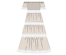 PRE ORDER Women’s Muslin & Lace Off The Shoulder Maxi Dress ETA: MAY