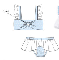 Girls Glass Slipper Two-Piece Swimsuit