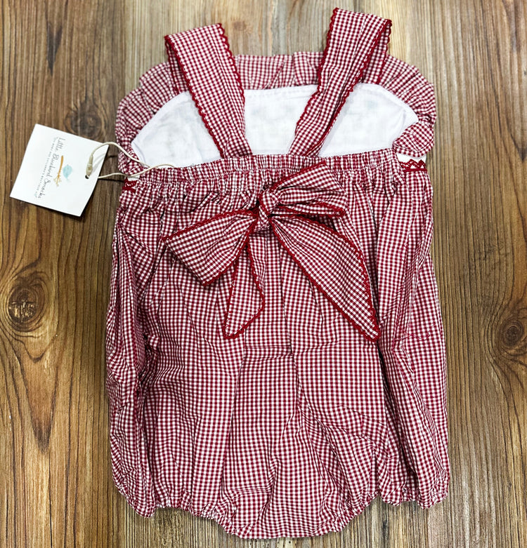 Girls Smocked Bulldogs Bubble