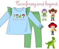 Girls Toy Friends French Knot Leggings Set