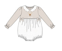 Girls Embroidered Hunting Deer Bubble