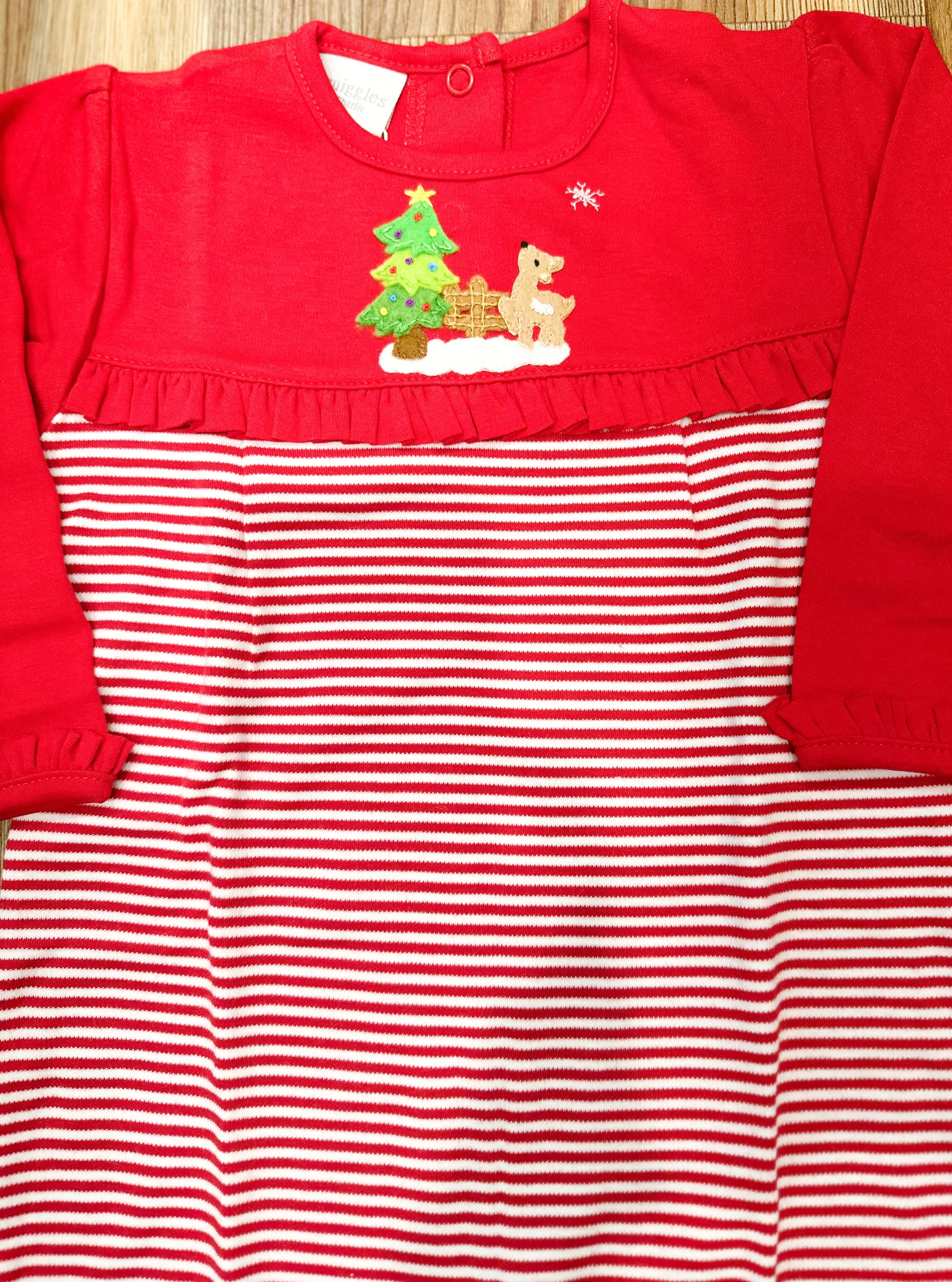 Squiggles by Charlie Admiring The Season Girls Romper RTS