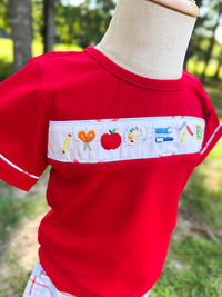 Boys Embroidered Schoolyard Classics Short Set