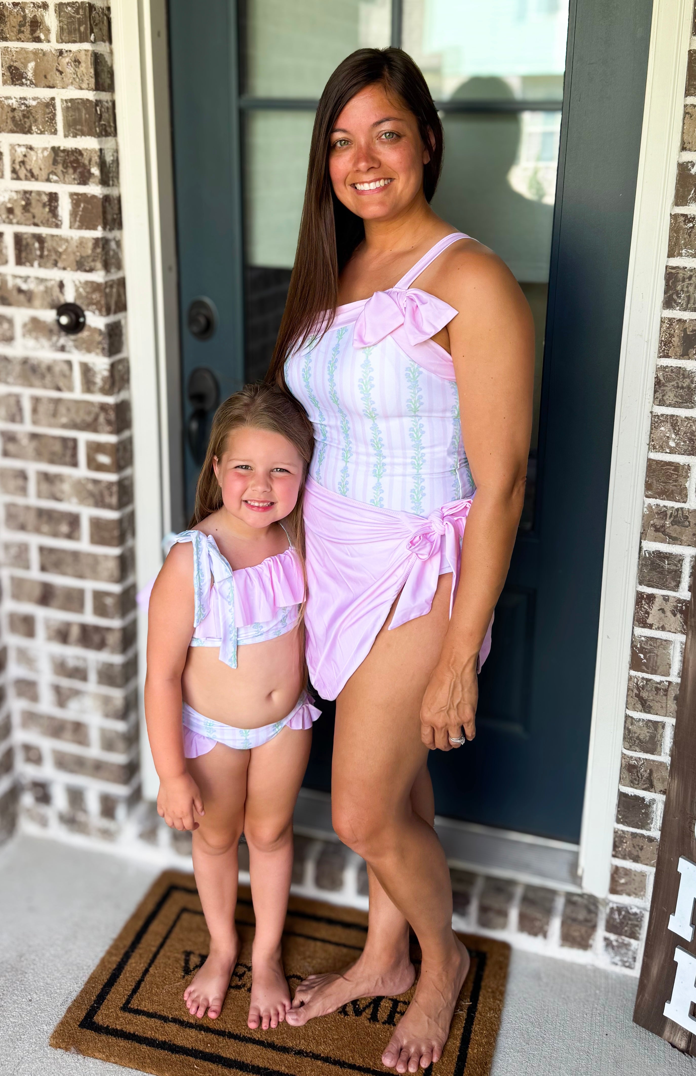 Girls Grandmillennial Vines Two-Piece Swimsuit