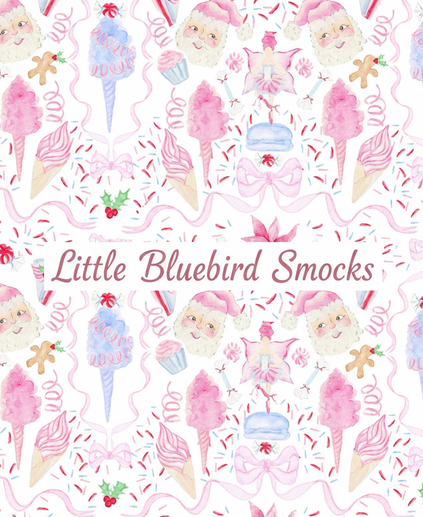 PRE ORDER Girls Custom Smock Candyland Christmas Bloomer Set & Dress | ETA to LBS: OCTOBER
