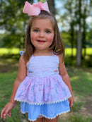 Girls French Knot “Howdy Darlin”Boot Scootin’ Cuties Bloomer Set & Dress