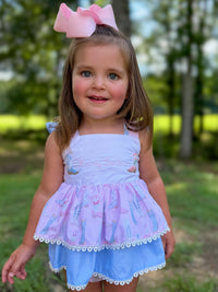 Girls French Knot “Howdy Darlin”Boot Scootin’ Cuties Bloomer Set & Dress