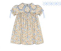 PRE ORDER Girls Petal Collar Autumn Blues Bloomer Set & Dress | ETA to LBS: SEPTEMBER