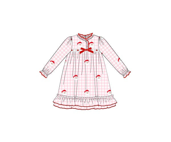 Embroidered Santa DOLL Match Gown
