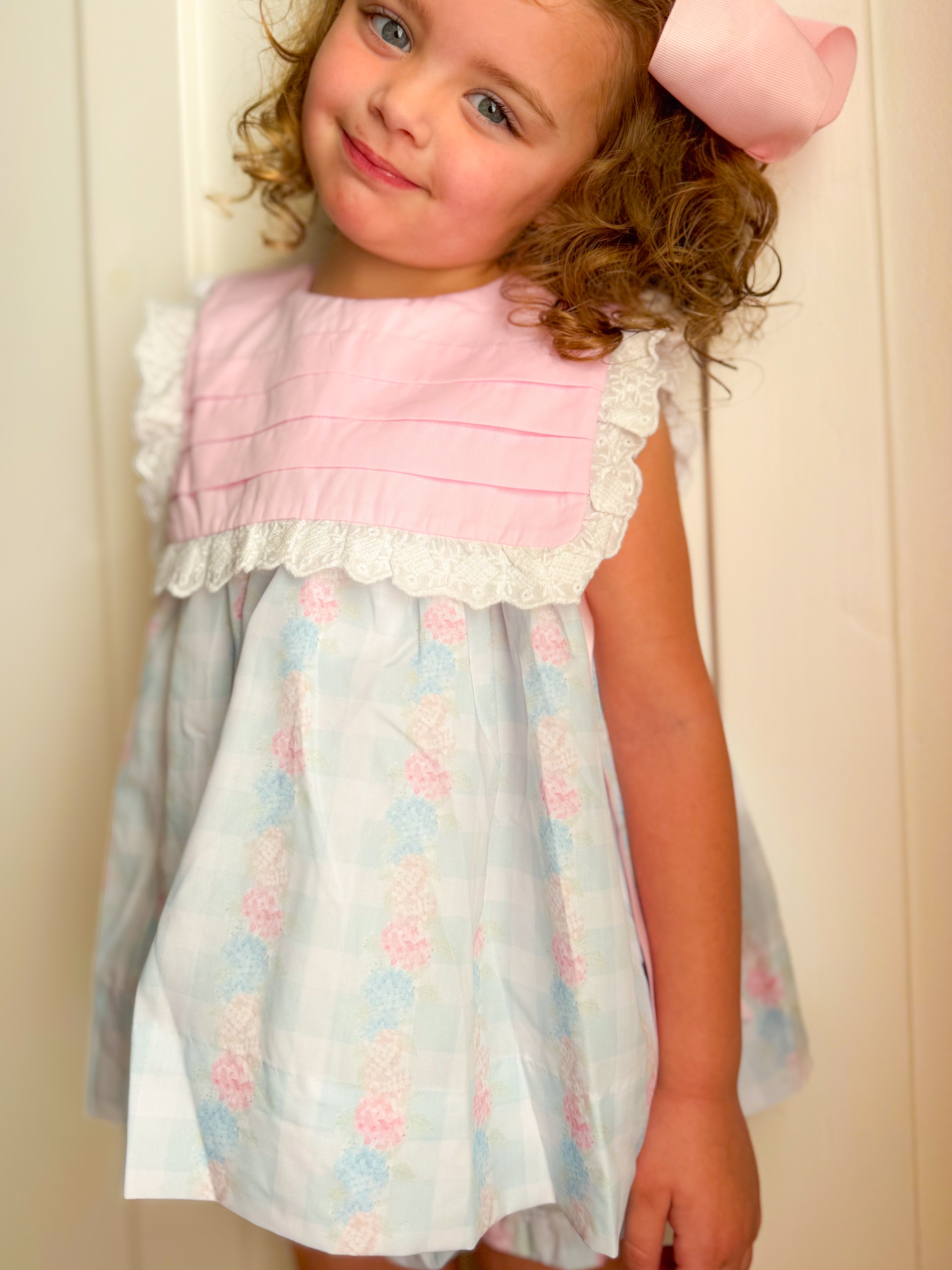 Girls Southern Blossom Bloomer Set