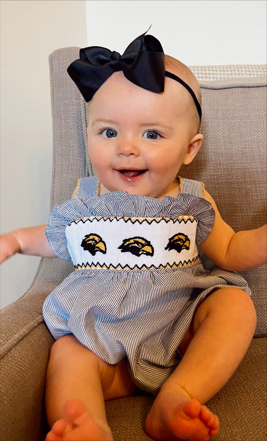 Southern Miss Eagles Smocked Bubble