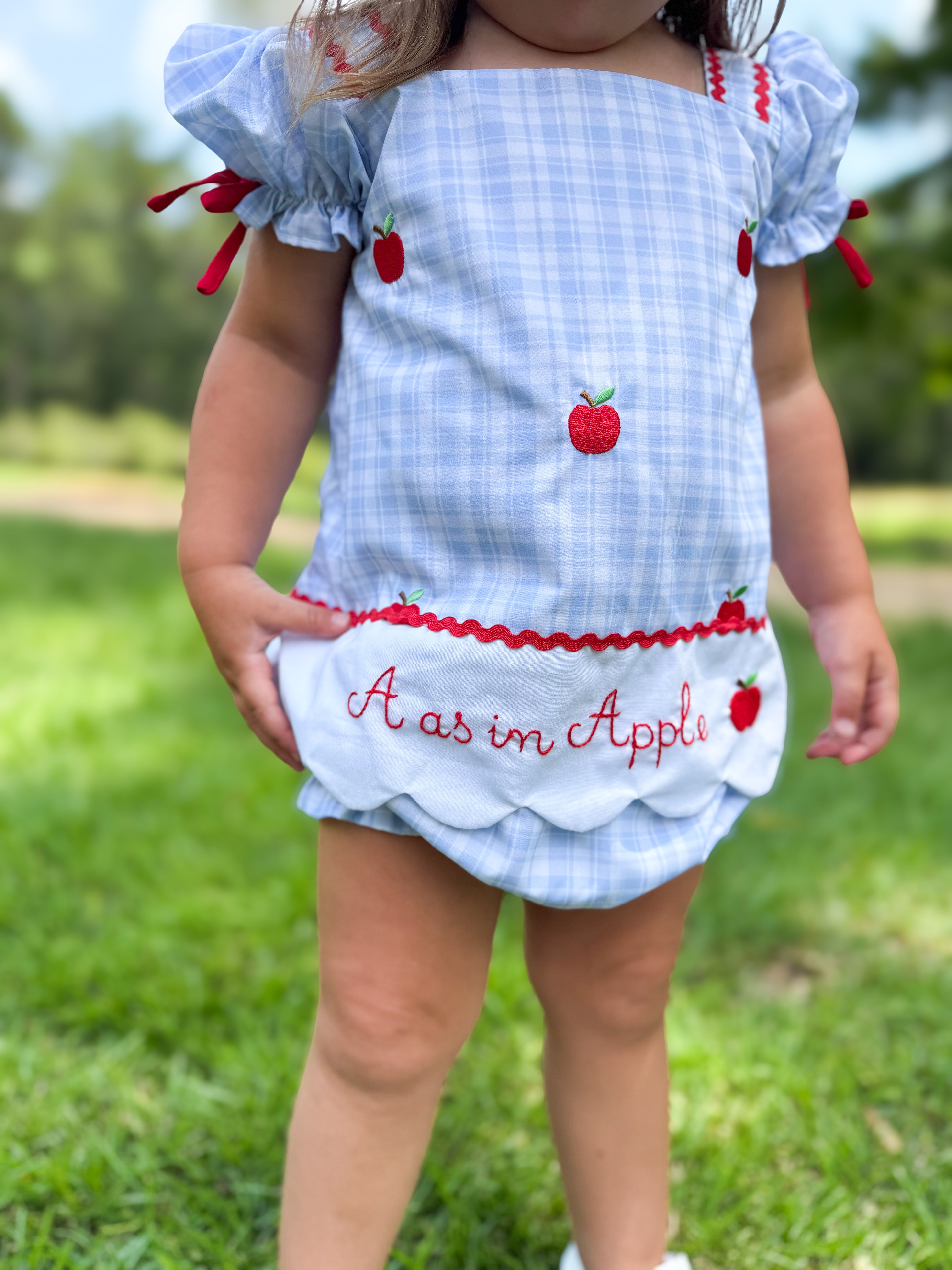 Girls A as in Apple Bloomer Set & Dress