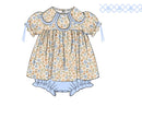 PRE ORDER Girls Petal Collar Autumn Blues Skirted Bubble | ETA to LBS: SEPTEMBER
