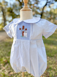 PRE ORDER Boys Worthy is the Lamb Smocked Bubble | ETA to LBS: LATE FEBRUARY