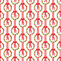 Girls Christmas Wreath Knit Legging Set RTS