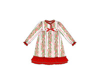Candy Cane Vines DOLL Match Gown