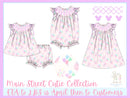 Girls Smocked Main Street Cutie Bloomer Set & Dress