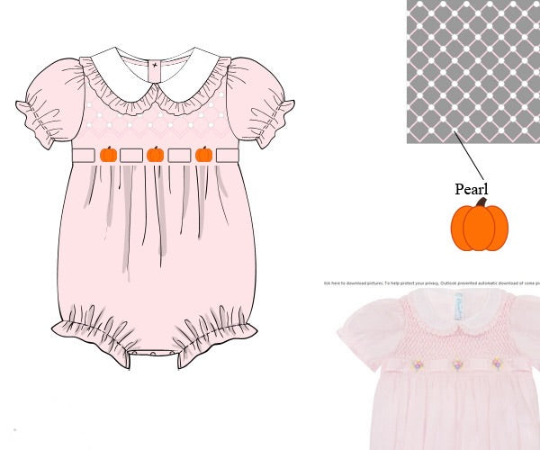 PRE ORDER Girls Fancy Pumpkins Smock Bubble ETA: Sept – Little Bluebird ...