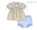 PRE ORDER Girls Petal Collar Autumn Blues Bloomer Set & Dress | ETA to LBS: SEPTEMBER