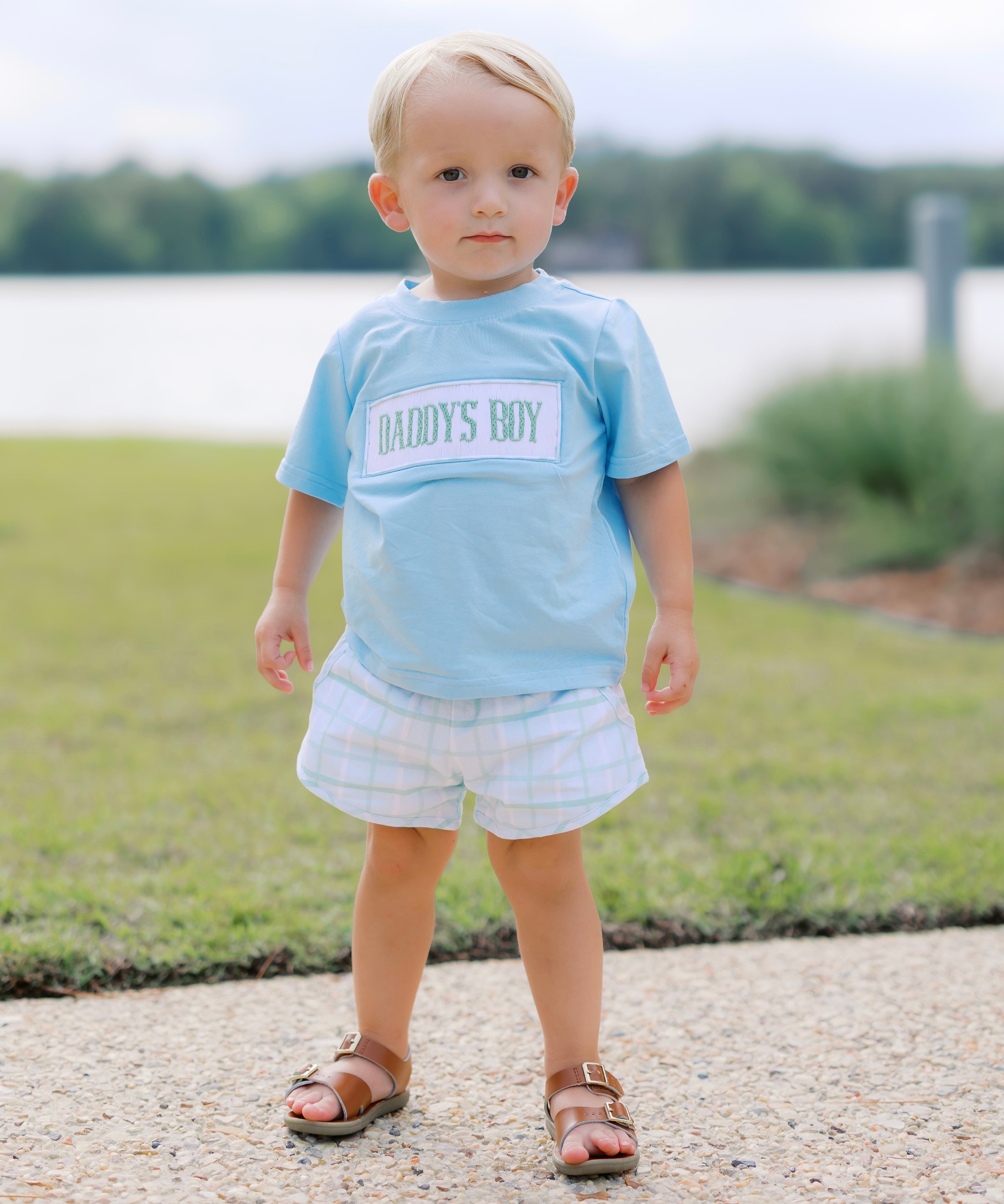 Boys Smocked Daddy’s Boy Short Set