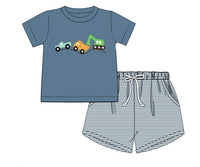 Boys Appliqué Truckin’ Along Short Set