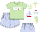 PRE ORDER Boys Under the Sea Smocked Short Set | ETA to LBS: APRIL