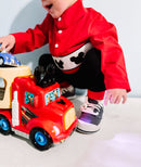 Boys Mouse Smocked Pullover Jogger Set