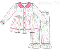 PRE ORDER Girls Birthday Girl Knit 2-Piece Lounge Set | ETA to LBS: DECEMBER