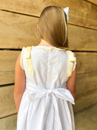 Girls Smocked Heirloom Pearl Keepsake Dress
