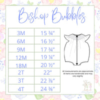 PRE ORDER Girls Tea Party Bishop Smocked Bubble | ETA to LBS: LATE March