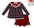 PRE ORDER Girls French Knot Vintage Christmas Dreams Bloomer Set & Dress | ETA to LBS: OCTOBER
