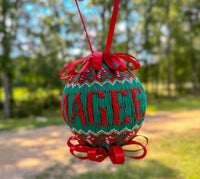 PRE ORDER Green Candy Cane Christmas Smocked Ornament | ETA to LBS: OCTOBER