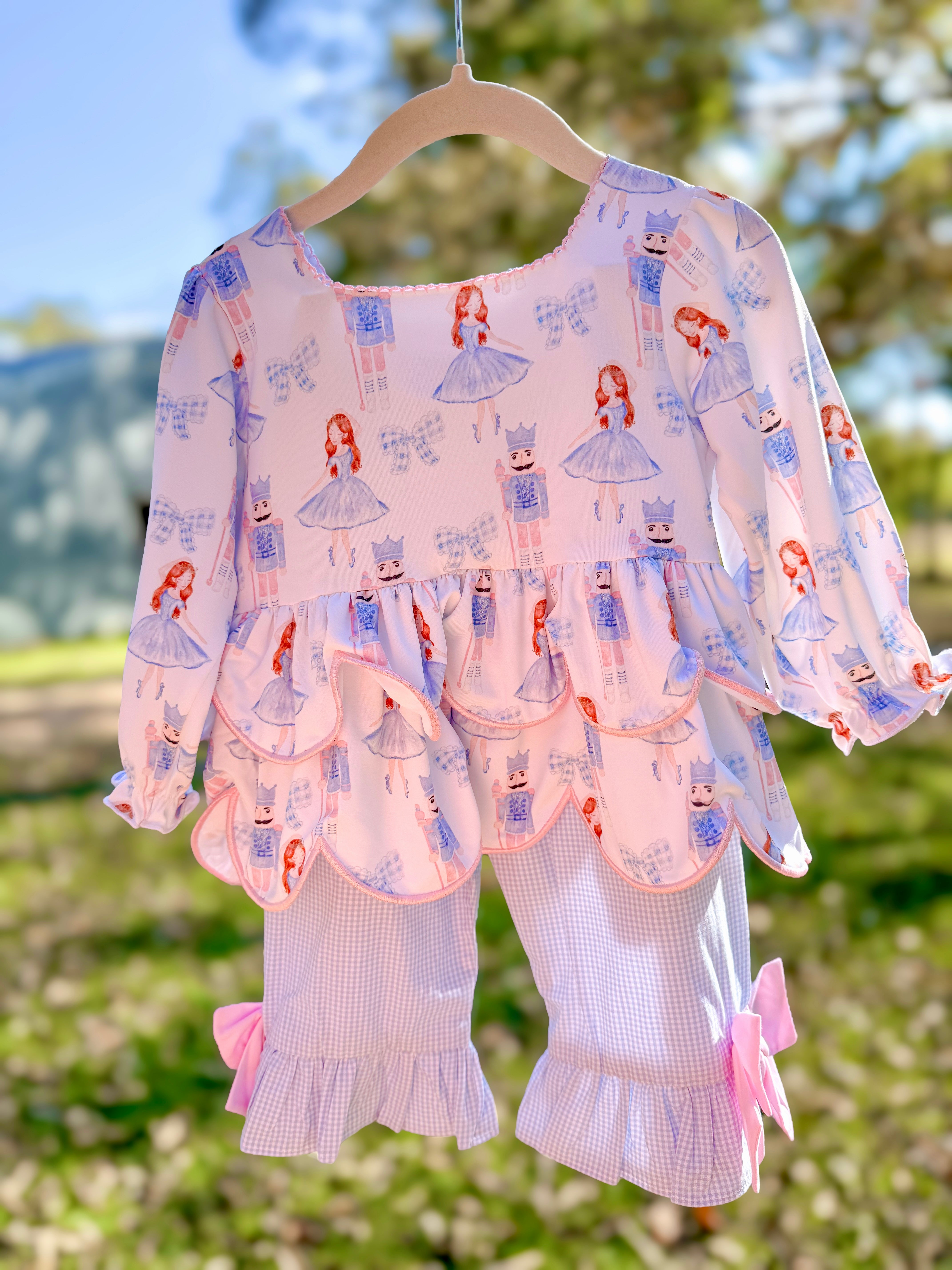 Girls The March of The Nutcracker Ruffle Pants Set