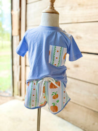 Boys Meet Me At the Pumpkin Patch Short Set