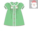 PRE ORDER Girls Smocked Jolly Old St Nicholas Bloomer Set & Dress | ETA to LBS: OCTOBER
