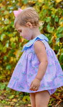 PRE ORDER Girls Watercolor Floral Cross Bloomer Set | ETA to LBS: LATE FEBRUARY