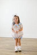 PRE ORDER Girls Embroidered and Beaded Pumpkins Bubble | ETA to LBS: SEPTEMBER
