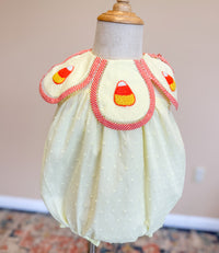 Girls French Knot Candy Corn Bubble